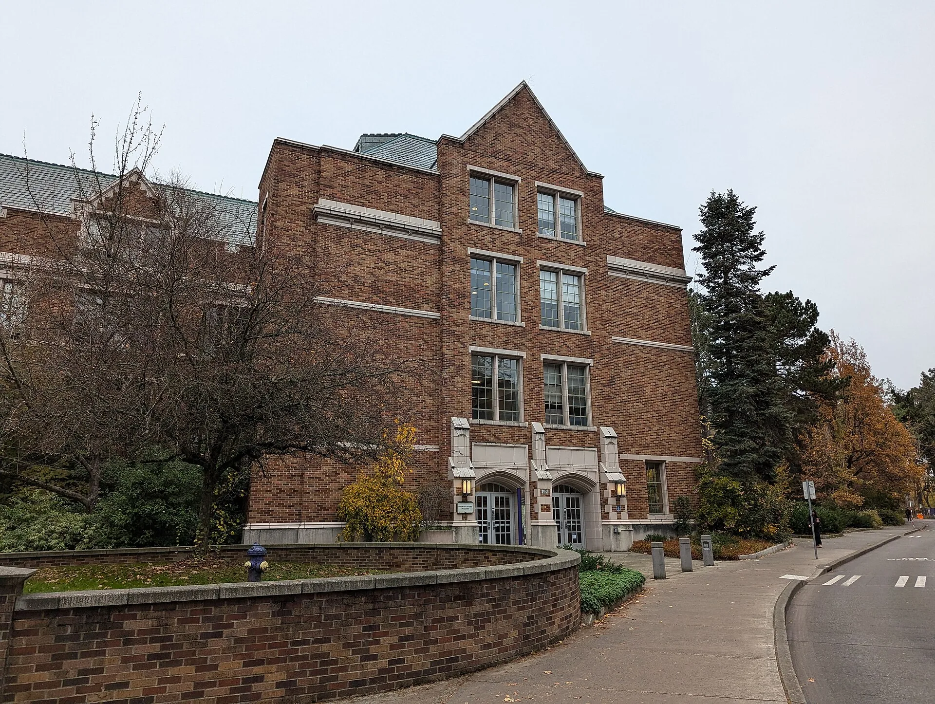 Edifício histórico no campus da Universidade de Washington